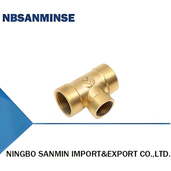 Copper Tee Brass Hose Fittings Pressure 1.0MPA