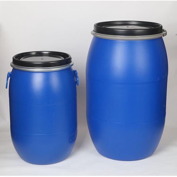 Cylindrical High Density Polyethylene Barrel 210Liters 55gal Blue Chemical Barrel