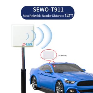 SEWO Long Range UHF RFID Parking System with Vehicle Access Control and Remote