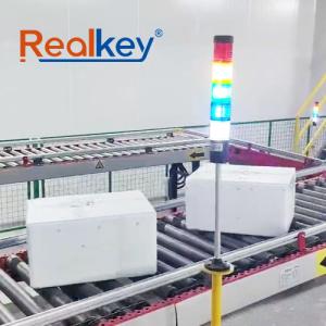 Buy cheap User Friendly Pallet Roller Conveyors Box Conveyor System In Warehouse High Flexibility from wholesalers