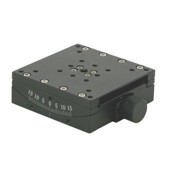 15 Degrees Adjustment Manual Microscope Stage Arc Swing Platform Worm Gear And