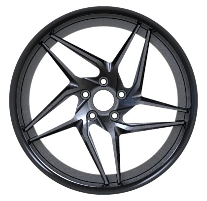 Buy cheap Matt Black Two Piece Forged Wheels from wholesalers