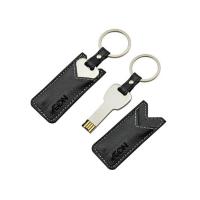 Buy cheap Fast Speed 8g Usb Memory Stick , Black Leather Usb Stick With Embossed Logo product