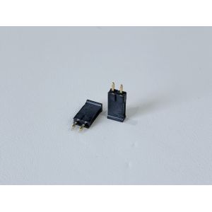 2.54mm Pitch Single-Row Pin Header Connector 1×2, Vertical Through-Hole PCB