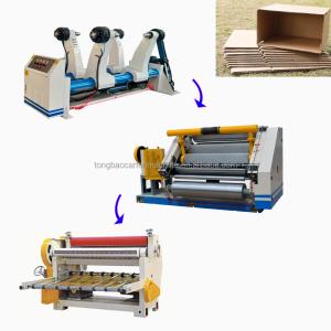 Buy cheap Two Layer Single Facer Corrugated Production Line Solution for Cardboard Box Making from wholesalers