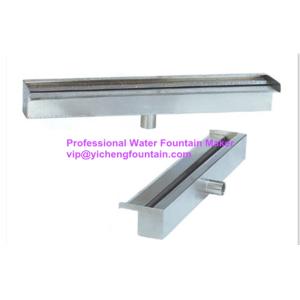 Buy cheap Rectangle Water Fall Nozzle Pond Fountain Accessories With Led Light AC12V Customized from wholesalers