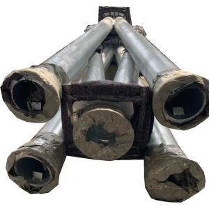 Buy cheap 11m Height Hot Dip Galvanized Steel Pole Frame For Transformer Substation from wholesalers