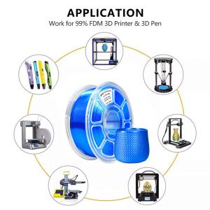 Buy cheap iboss 3d printing Filament Silk Blue 1.75mm PLA Plus Toughness Enhanced 3D Printer 1000g from wholesalers