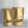 Buy cheap Custom Accepted Stand up Kraft Paper Bags with Zipper Water Proof Paper Bags from wholesalers