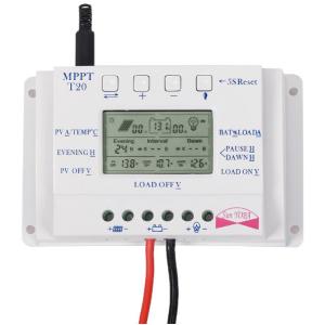 Buy cheap LCD Display 20A 12V/24V MPPT Solar Charge Controller from wholesalers