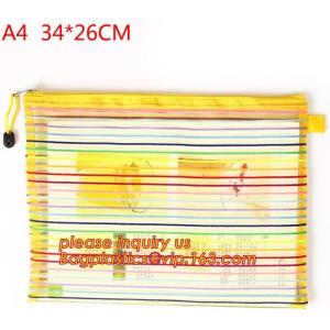 Buy cheap Wholesale Office School Supply A4/5/6 Mesh Zipper Document Bag Multicolor PVC A4 Archives Contract,Office School Supplie from wholesalers