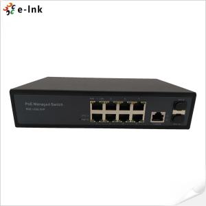 Managed 8 Port Gigabit + 2 Port SFP Auto-sensing IEEE 802.3af/at POE/POE+ and