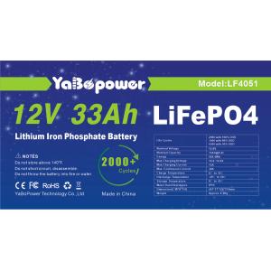 33Ah 12V Lifepo4 Battery Lithium Iron Phosphate Battery 32700