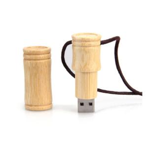 Buy cheap 16 Gigabyte 3.0 Bamboo Usb Flash Drives With String High Loading Efficiency from wholesalers