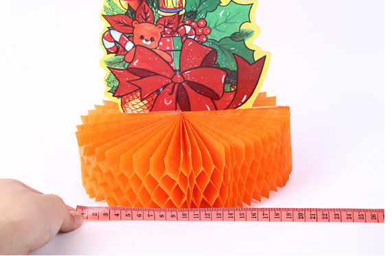Foreign trade decoration handmade Christmas candle paper sculpture, creative paragraph origami ornaments, birthday cake