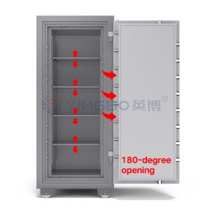 Buy cheap 120mins Fire Rating L Type Brushed Solid Steel Handle Fireproof Safe Box with Emergency Key YB/FH-158 for Peace of Mind from wholesalers