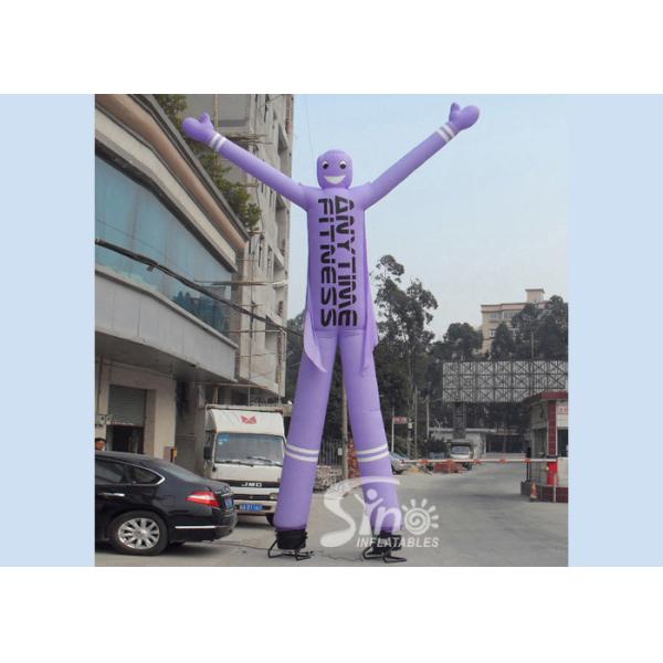 Buy cheap 4 to 8 meters high anytime fitness advertising inflatable dancing man with custom logo printed for promotion from wholesalers