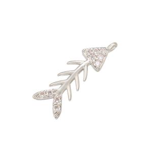 Buy cheap Zircon Fish Bone Charm from wholesalers
