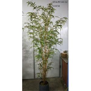 CE Artificial Decorative Trees , Artificial Bamboo Tree Lush Vibrant Leaves Real