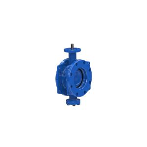 Buy cheap Blue RAL5010 Double Eccentric Butterfly Valve Wore Gear Operated from wholesalers