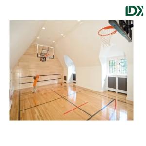 China Removable Solid Hardwood Sports Flooring - Custom Logo Indoor Basketball/Volleyball Court for Schools & Gyms on sale