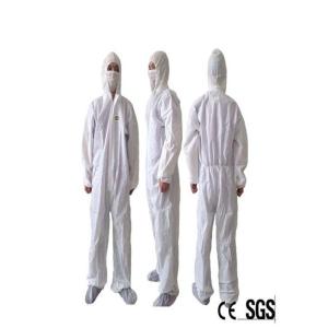 China Anti Bacterial Disposable Cleaning Suits Full Body S-7XL Size Available on sale