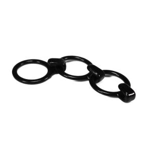 Buy cheap Customized Black Nylon Coated Bra Strap J Hook 10mm from wholesalers
