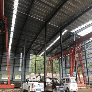Buy cheap Blue Sheet Wall Q345 Prefabricated Steel Structures With Office from wholesalers