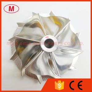 Buy cheap GT37 20G forward 52.56/68.01mm 6+6 blades performance turbo milling/aluminum 2618/billet compressor wheel for racing from wholesalers
