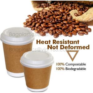 PLA compostable lids, BPI certificated compostable coffee cup lid made in China,