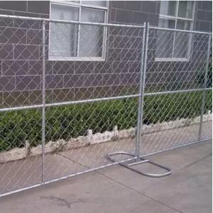 Buy cheap Secure galvanized movable fence temporary chain link fence panels from wholesalers