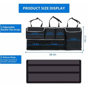 Buy cheap Premier SUV Truck 4 Pockets 2 Mesh Pouches Car Trunk Hanging Back Seat Storage Bag Organizer from wholesalers