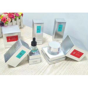 Buy cheap Factory supplying customized silver paper cosmetics essence packaging boxes product