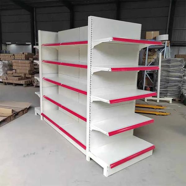 Buy cheap Factory custom color size heavy duty gondola racks gondola shelving double-sided from wholesalers