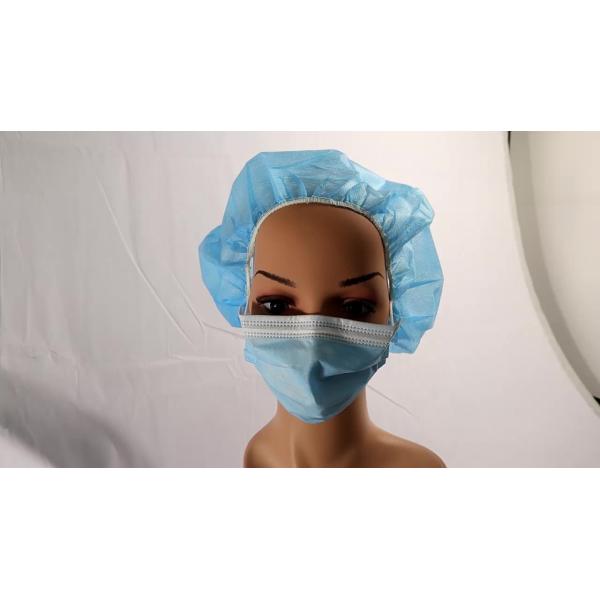 Disposable Bouffant Cap Non Woven Round Cap Double Elastic Band for Bouffant Cap