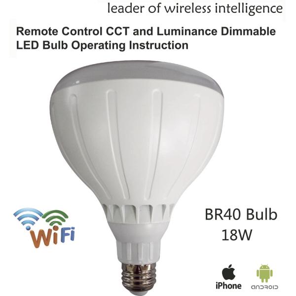Buy cheap AC100V - AC240V Intelligent Light Bulb 18W Dimmable CCT Adjustable BR40 from wholesalers
