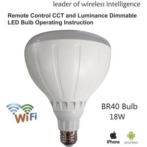 Buy cheap AC100V - AC240V Intelligent Light Bulb 18W Dimmable CCT Adjustable BR40 from wholesalers