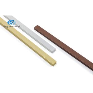 ODM matt silver Aluminium Flat Bar Alu6063 T5 Extruded Rectangular