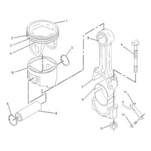 Buy cheap 1334983 Crown Engine 133-4983 Ring 1M6107 Bearing Connecting Rod To Piston Cylinder Liner 1M-6107 from wholesalers
