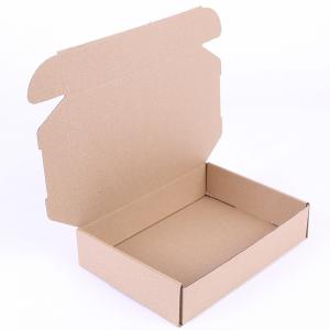 Buy cheap 350g Kraft Corrugated Paper Boxes Transparent Gift Box product