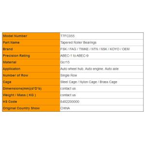 Buy cheap Singal Row Tapered Roller Bearings T7FC055 Automobile Hub Bearings for Machine Parts from wholesalers