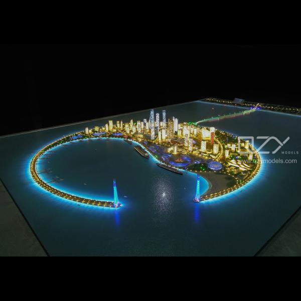Buy cheap 1/1000 Architectural Scale Model Nanhai Island Master Plan Model from wholesalers