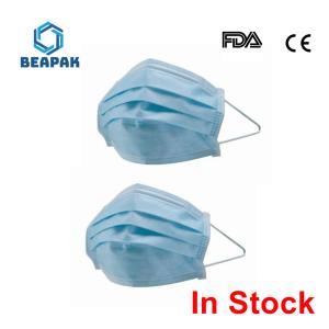 Buy cheap Low Breathing Resistance 3 Ply Surgical Face Mask , Non Woven Fabric Mask from wholesalers