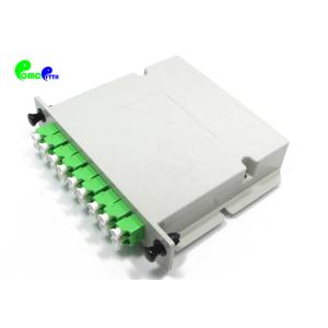 Buy cheap Plug - In Plastic Fiber Optic PLC Splitter LC APC Connector Module With Wide Operating Wavelength Range from wholesalers