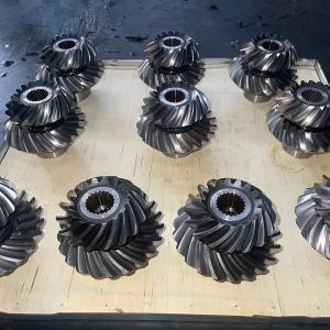 Buy cheap Middle Carbon Steel Helical Gear for Customization Teeth Number and Grinned Surface Finish from wholesalers