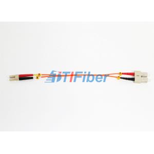 Buy cheap LC-SC Multimode Fiber Patch Cable Optical Fiber Jumper 2mm Orange Duplex Jacket 3M from wholesalers