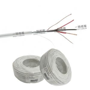 Exactcables 4x24AWG Solid Alarm Cable Security Cable with PVC Jacket Bare Copper