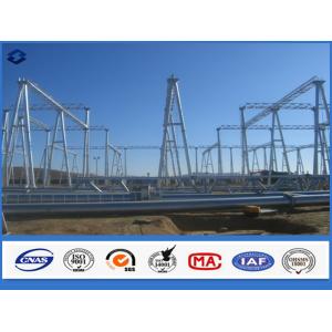 Buy cheap Hot Dip Galvanized Steel Electrical Substation Structure Pole with Flange from wholesalers