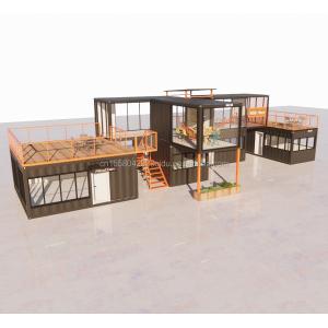 Buy cheap Customized Modern Prefab Tiny House with Customized Color and Wall 50/75/100mm Wave Sandwich Panel from wholesalers