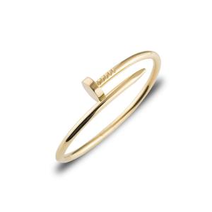 Buy cheap Width 3.5mm 18k Yellow Gold Bracelet , Juste Un Clou Bangle for Engagement from wholesalers